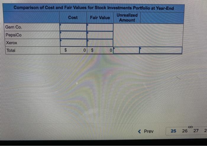 displayed below. Rose Company had no short-term investments prior to this year.