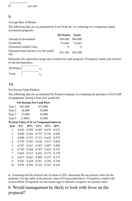 currently purchased from outside suppliers at a cost of $346 per unit.