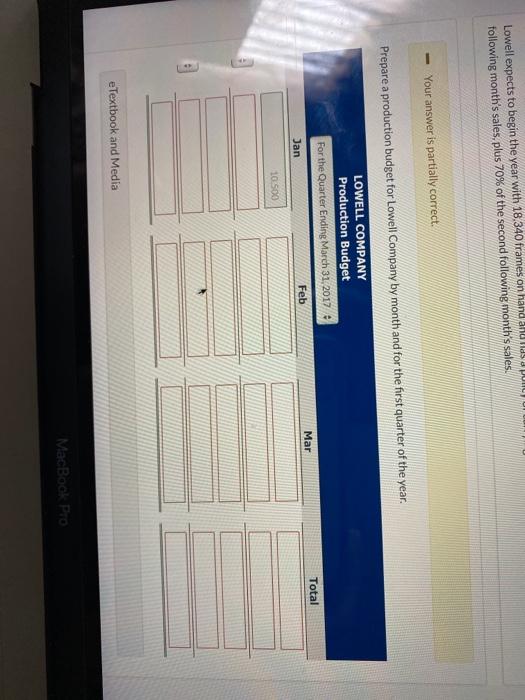 budget and has accumulated the following information for 2017 Estimated unit sales