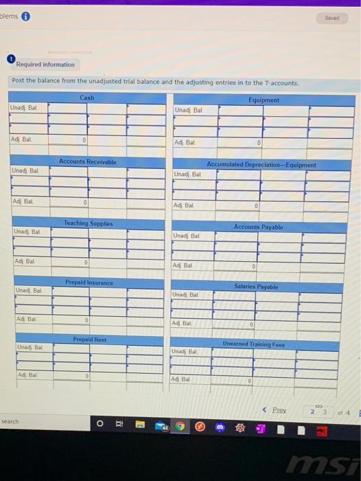 the questions displayed below] Wells Technical Institute (WTI), a school owned by