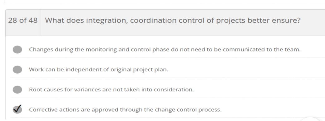 as attached 28 of 48 | What does integration, coordination control of