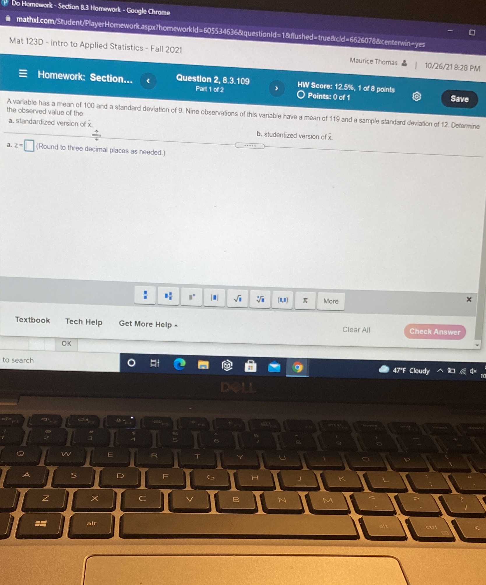  P Do Homework - Section 8.3 Homework - Google Chrome O
