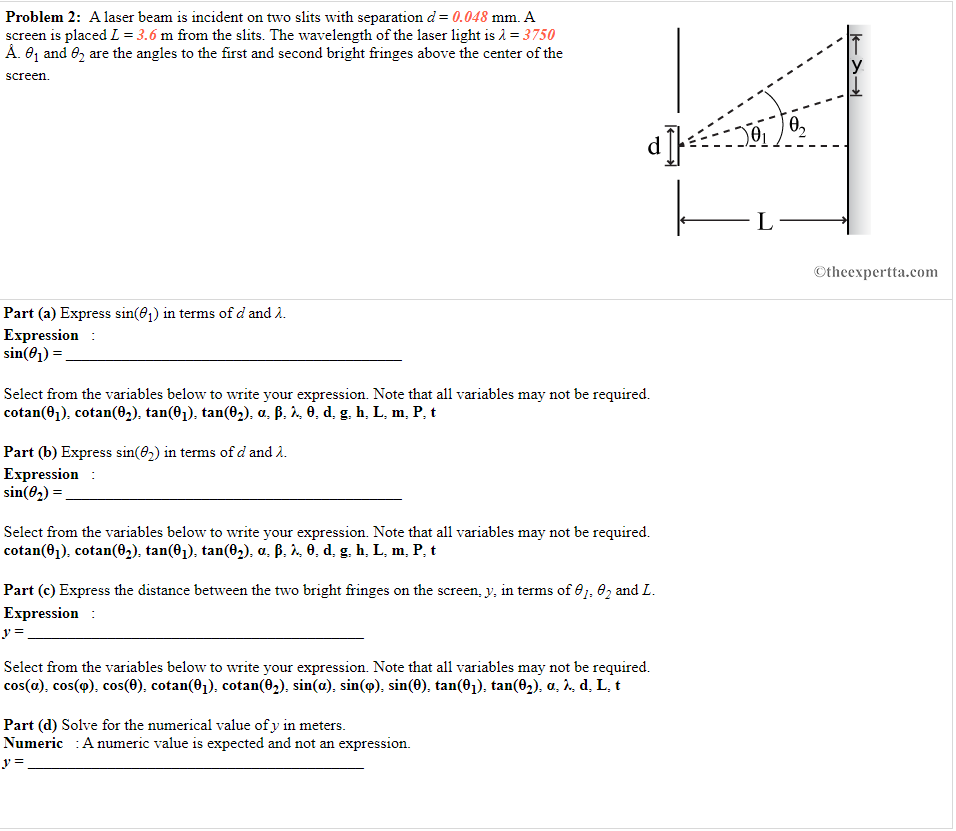 than the sum of their focal lengths, as shown. F F F2