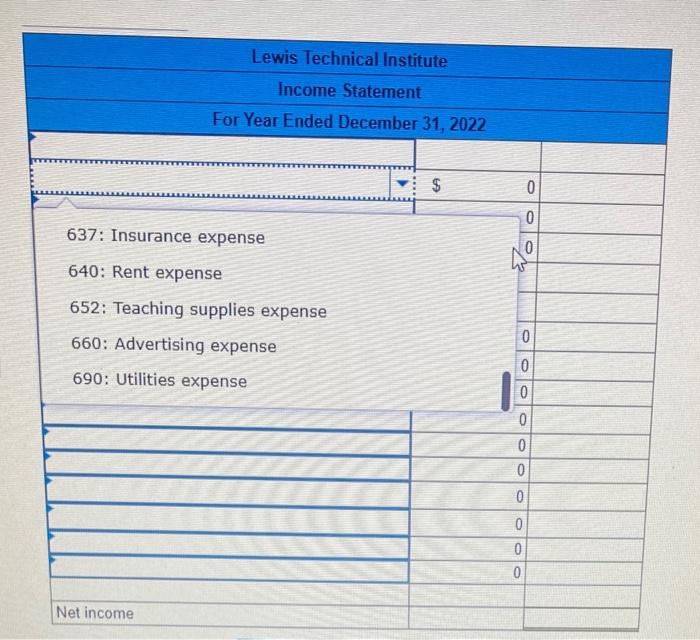 Descriptions of items a through h that require adjusting entries on December