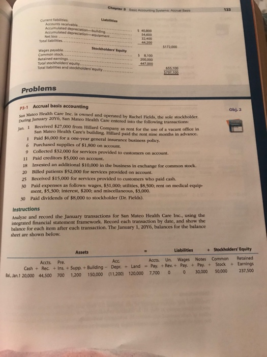 Chapter a ccounting Systems A B Current abilities: Accounts receivable Accumulated