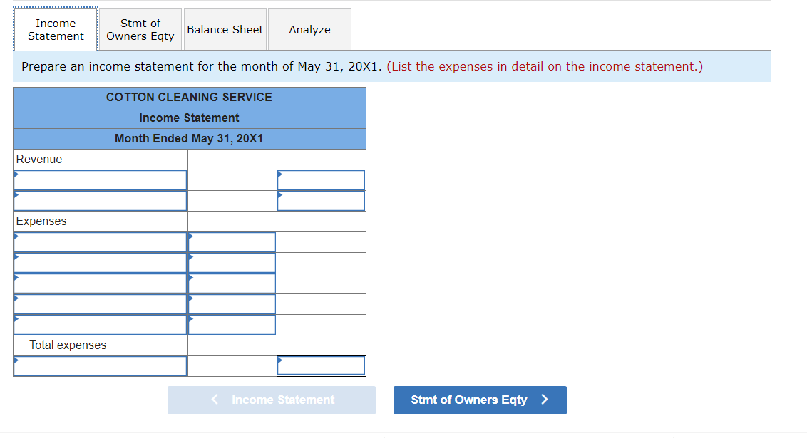 equity, and a balance sheet. LO 2-4, 2-5 The following equation shows