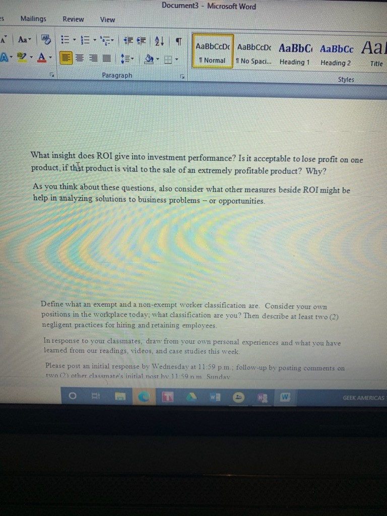  Document3 - Microsoft Word es Mailings Review View A Aa EET