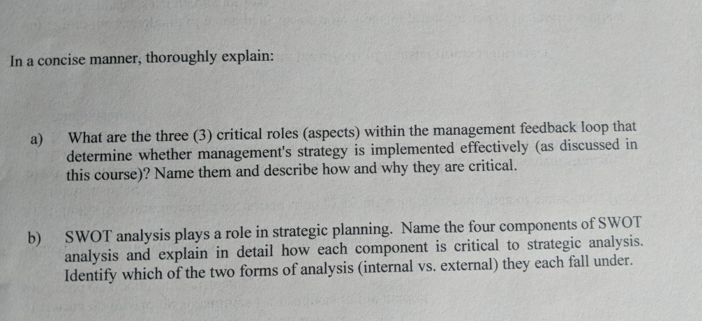  I needed some help answering these questions. In a concise manner,