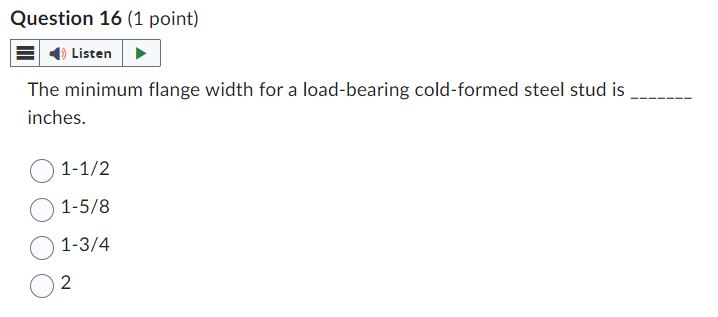 #6 \\_J {j #? O#3 Question 15 {1 point} en The minimum