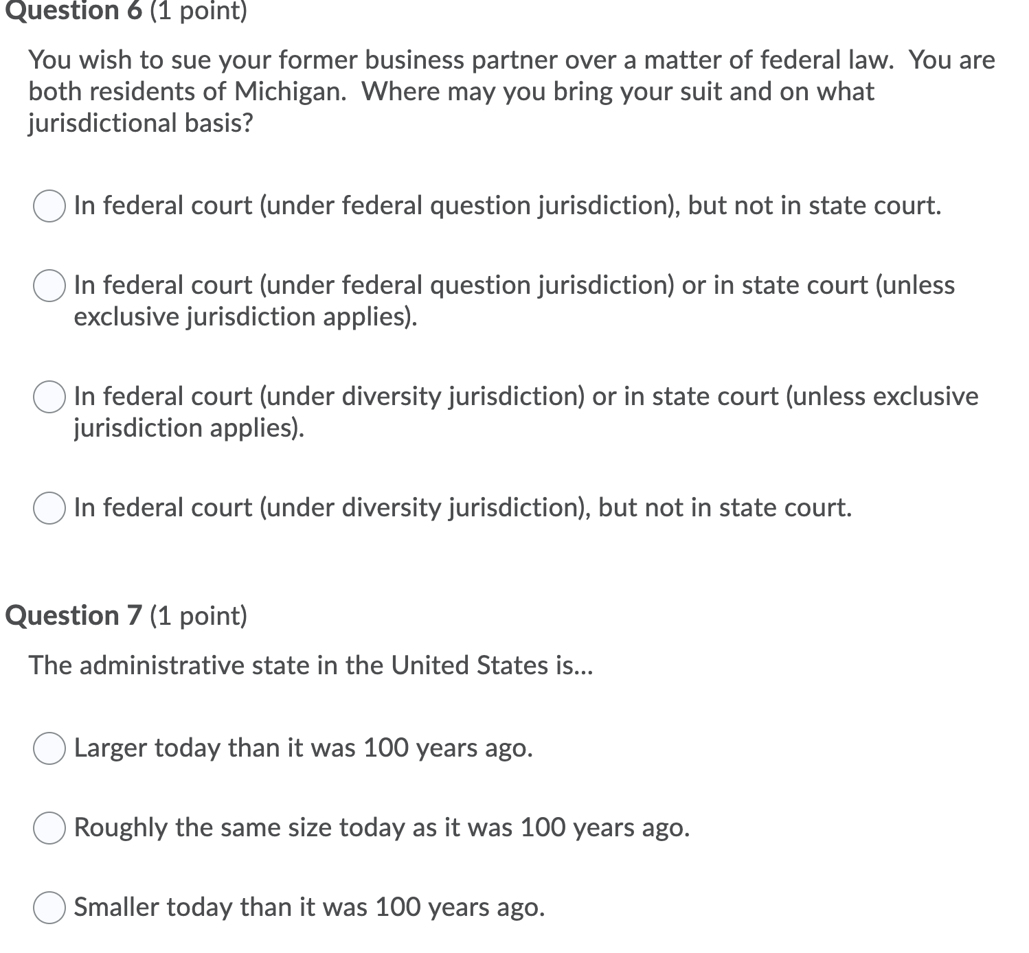 is that a hearing is not required for informal rulemaking. Question 2
