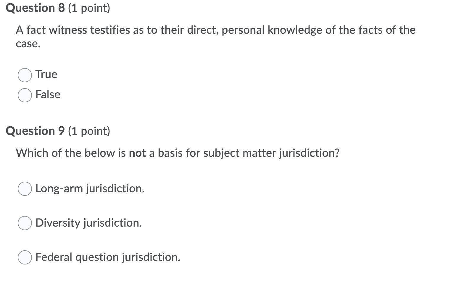 (1 point) Corporations can be prosecuted for violations of criminal law. Question