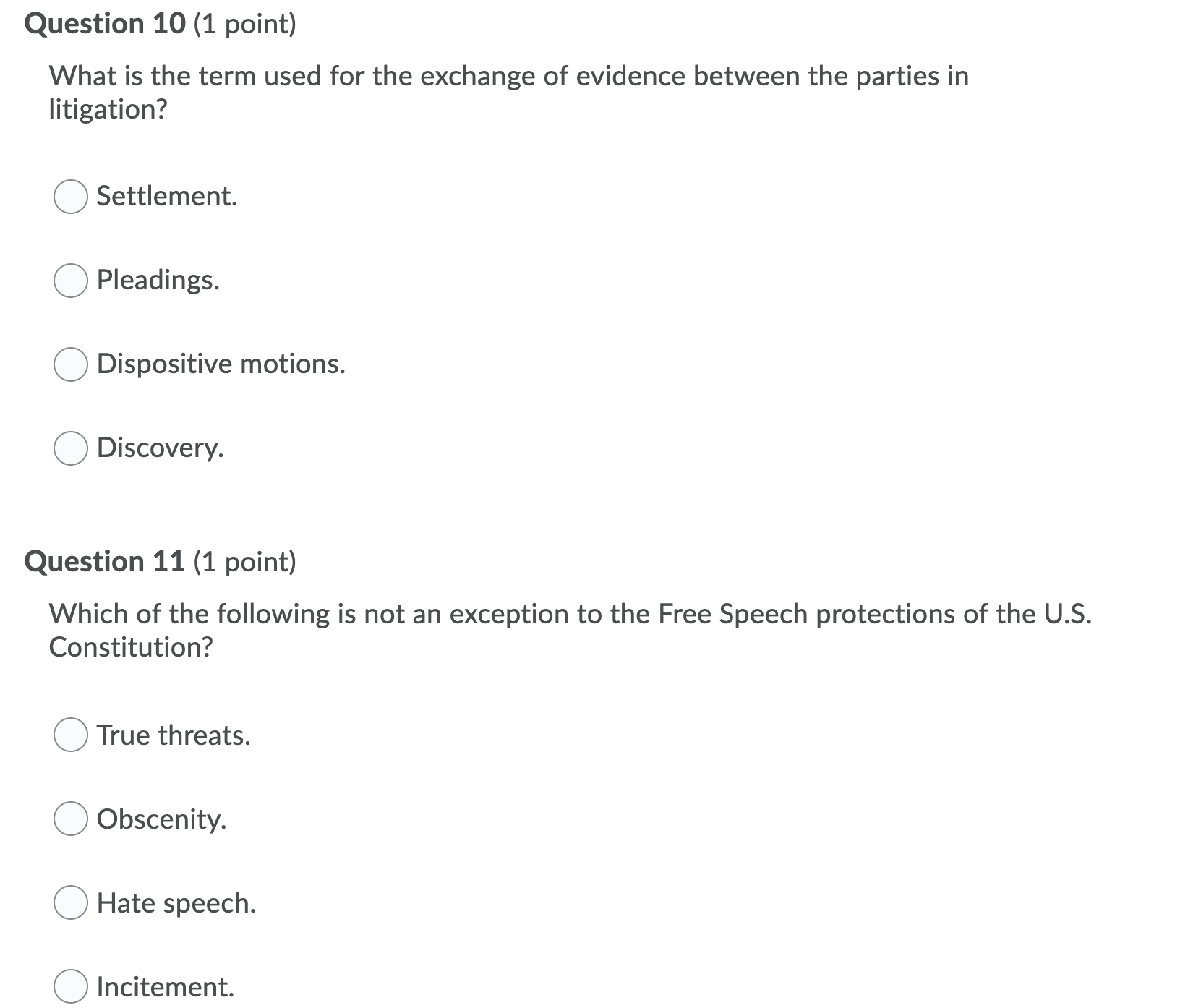 3 (1 point) Federal administrative agencies fall under which branch of the