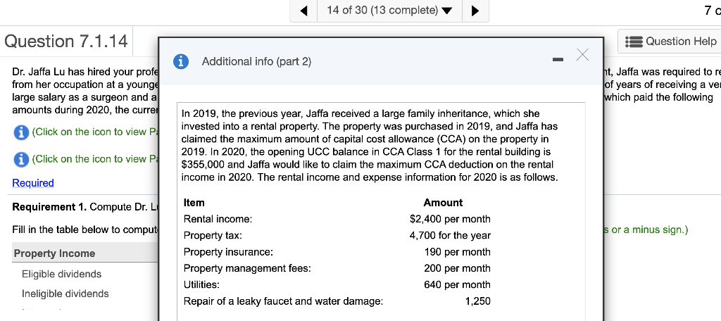 (Round amounts to the nearest cent. Enter deductions with parentheses or a