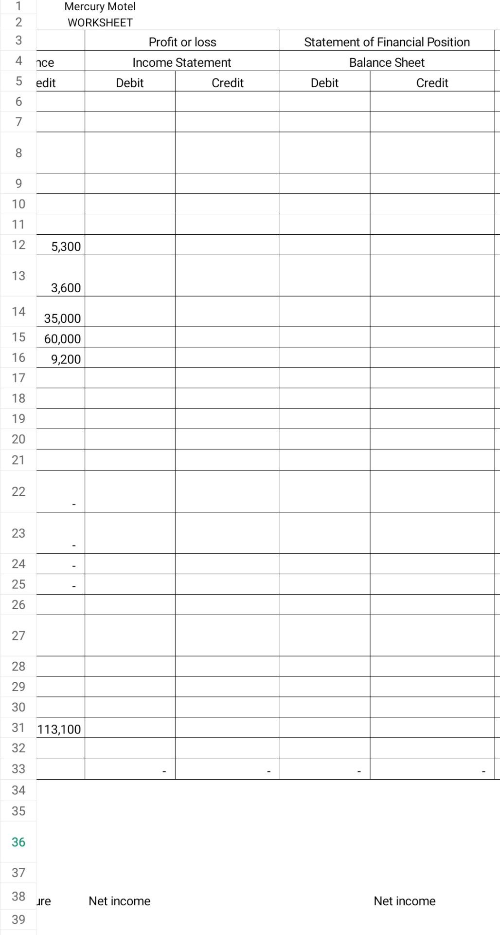 Acct. No. Dr Cr 4 5 6 7 101 Cash 2500 8