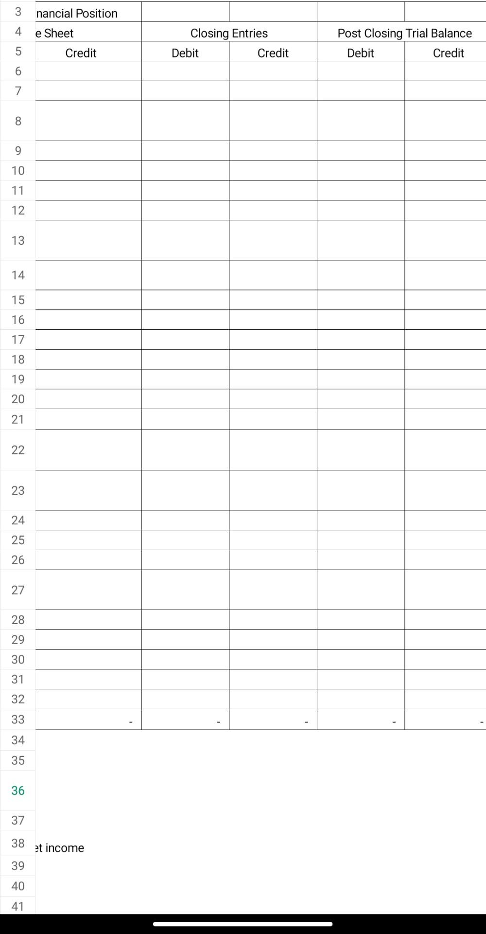 1900 9 2400 10 126 Supplies 130 Prepaid Insurance 140 Land 141\