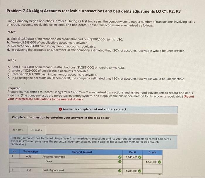 Hi can i get the correct answer to 5h Problem 7-4A (Algo)