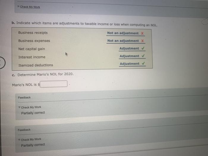 the following items of income and expense during 2020: $144,000 Gross receipts
