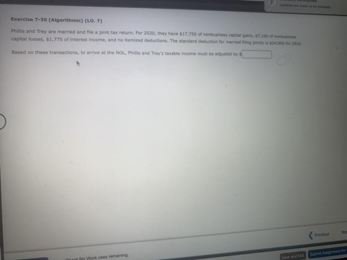  Exercise 7-30 (Algorithmic) (LO. 7) Phillis and Trey are married and