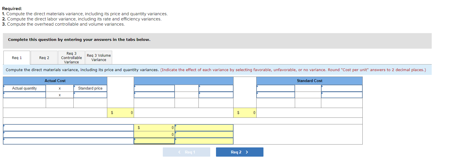 information applies to the questions displayed below.) Trini Company set the following