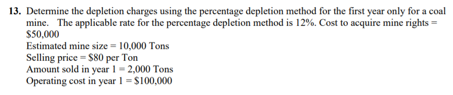 No excel and please write clearly. Thank you. 13. Determine the
