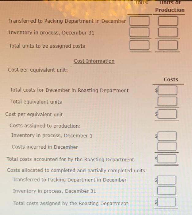 coffee beans. The process begins in the Hosting Department. From the Roasting