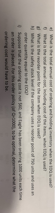 a large insurance company chain with a central inventory operation. The company's