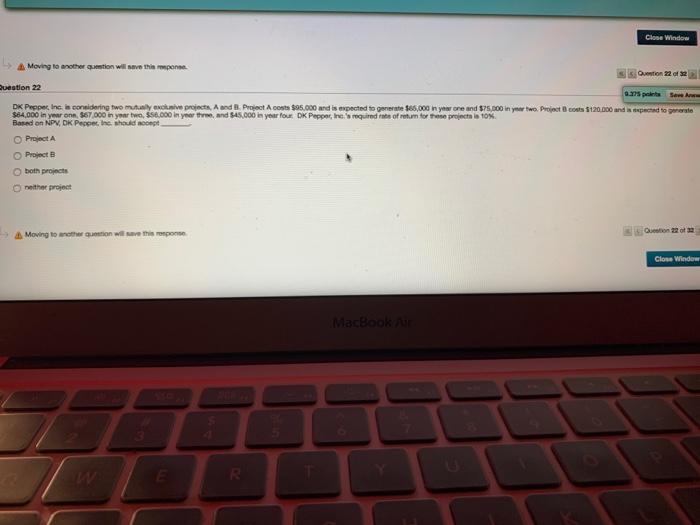  Close Window A Moving to another sumtion will see this monte