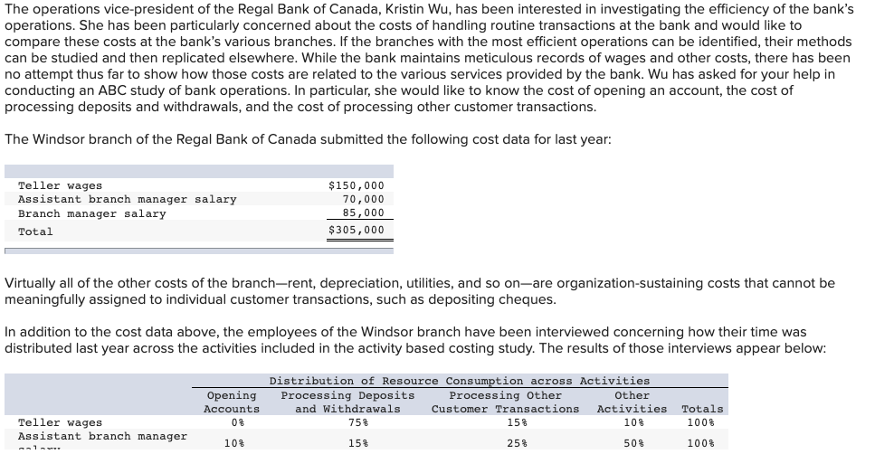  The operations vice-president of the Regal Bank of Canada, Kristin Wu,