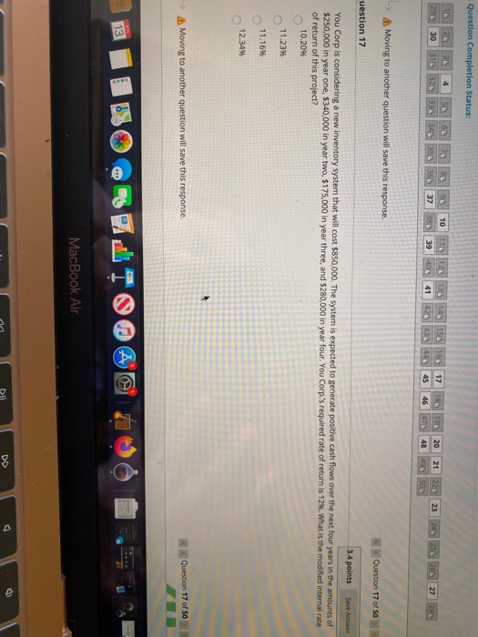  Question Completion Status: 20 10 29 10 r 4 50 66