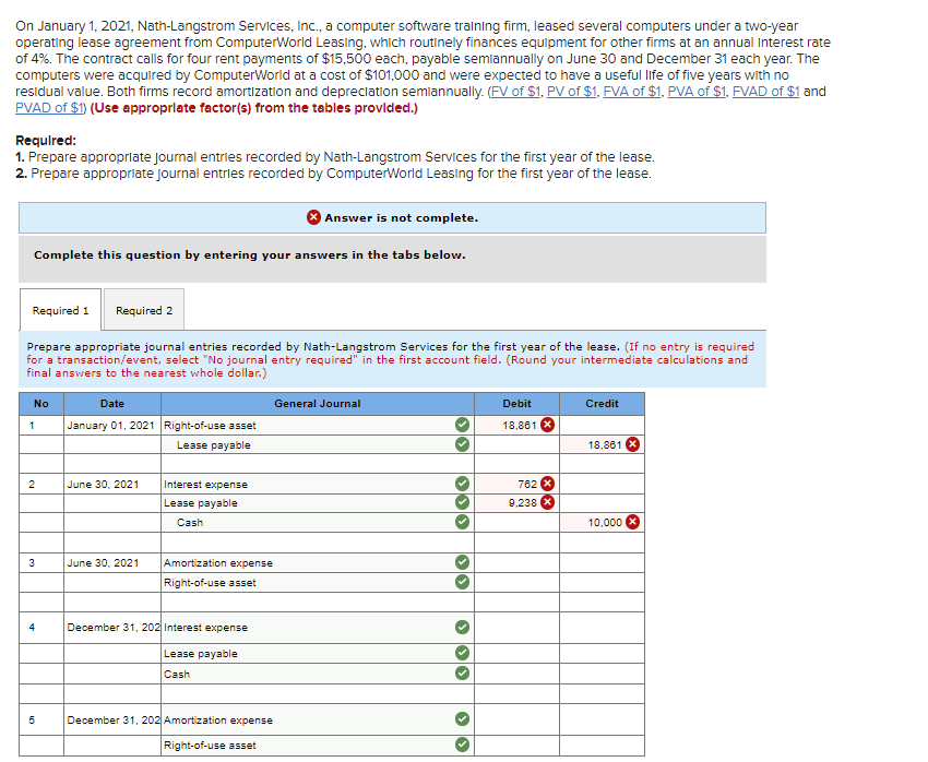 On January 1, 2021, Nath-Langstrom Services, Inc., a computer software training