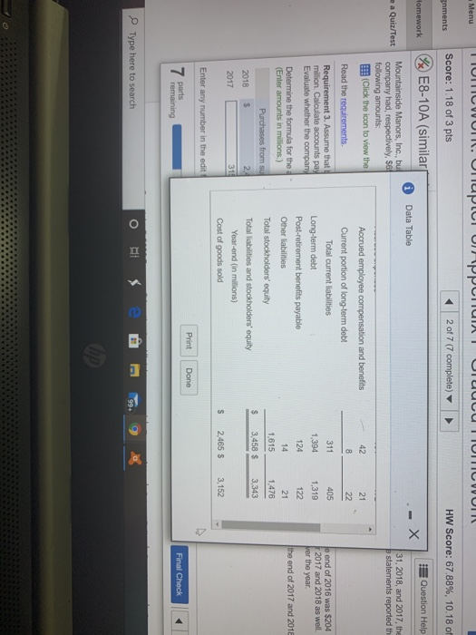 had, respectively, $653 million and $598 million in current assets. The December