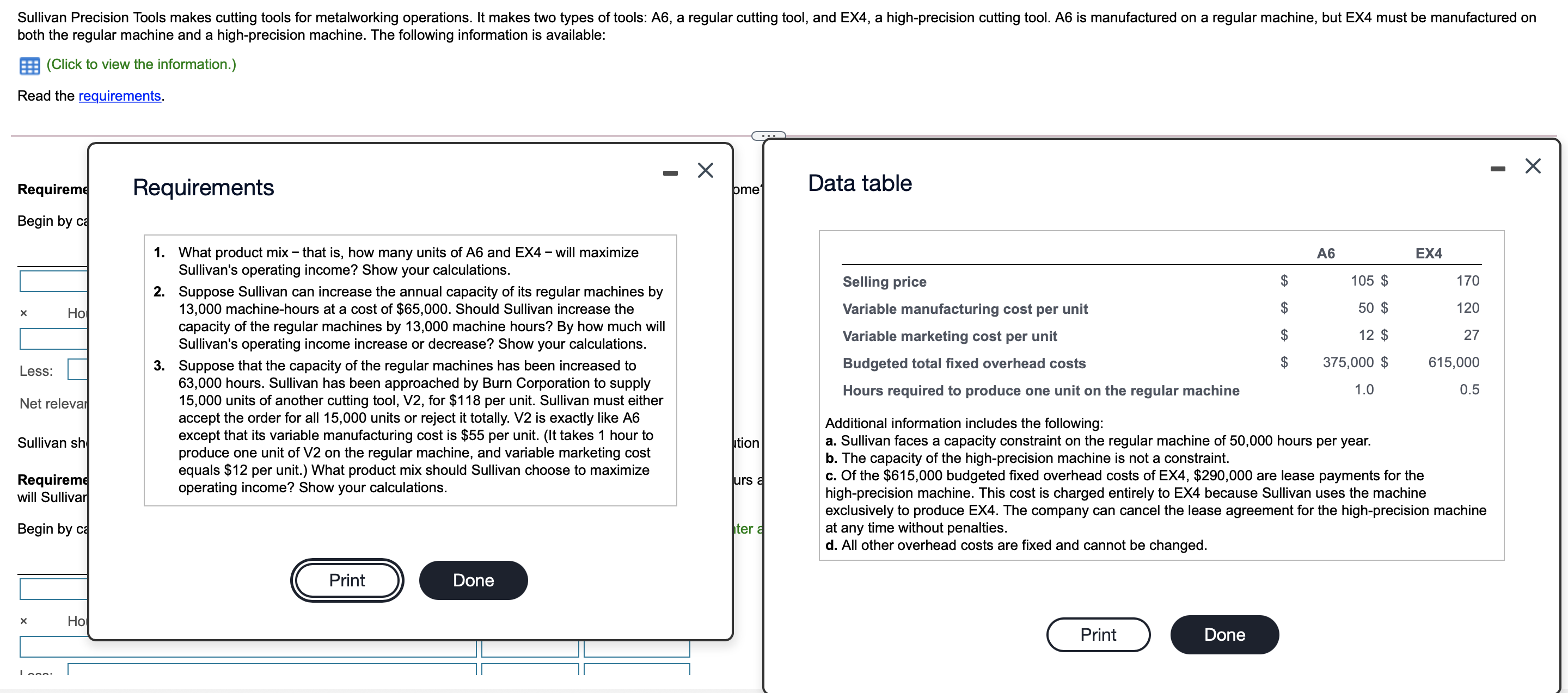 high-precision cutting tool. A6 is manufactured on a regular machine, but EX4