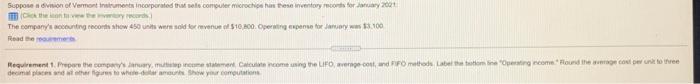 units Jan 2,700 1 Beginning inventory Purchase 70 units 17 6 1,190