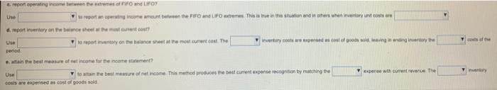 inventory for 2001 they records The company's accounting records show 450 units