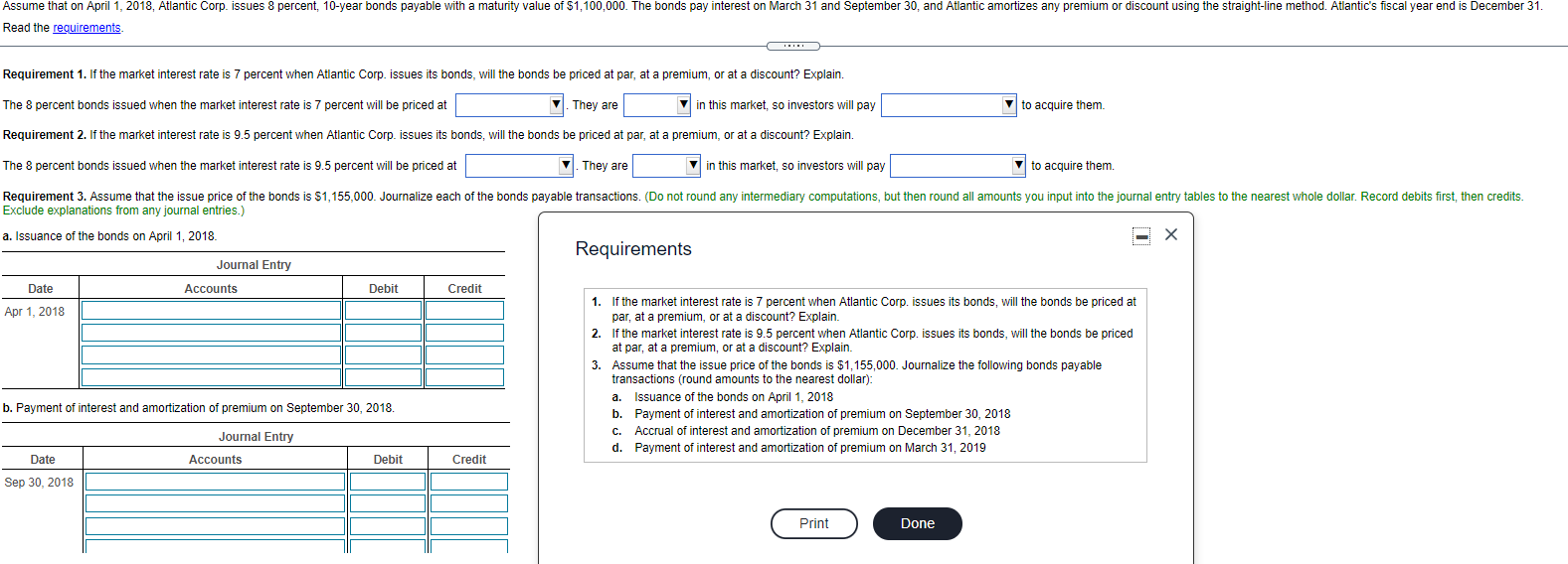 need help on making the journal entry Assume that on April 1,