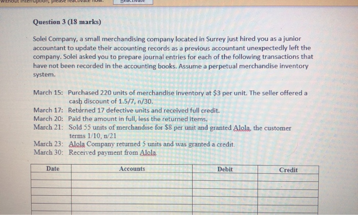 2017, for Welcome Inc. based on the following information. Balance per bank