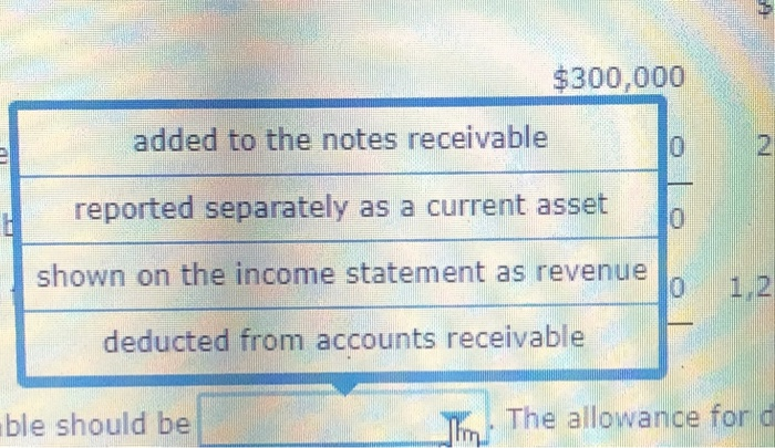 question answers Receivables on the Balance Sheet Identify any errors in the
