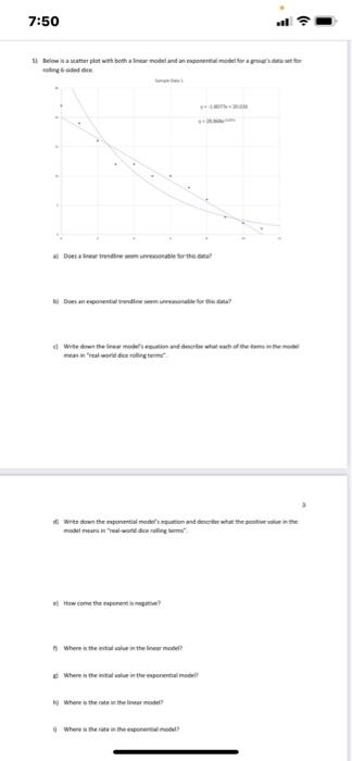 Below is a scatter plot with both a linear model and an