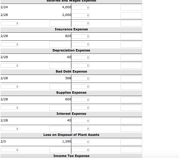 have zero ending balance, the entry should be the balance and zero