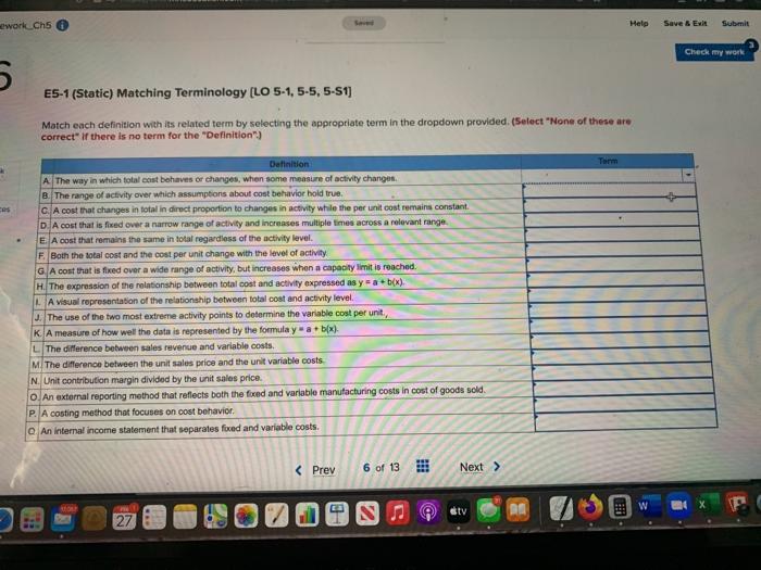  ework Ch5 Help Save & Ex Submit Check my work 5