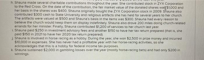 applies to the questions displayed below) Shauna Coleman is single. She is