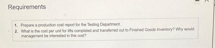 forming a lift's parts from galvanized steel, assembling the lift, and testing