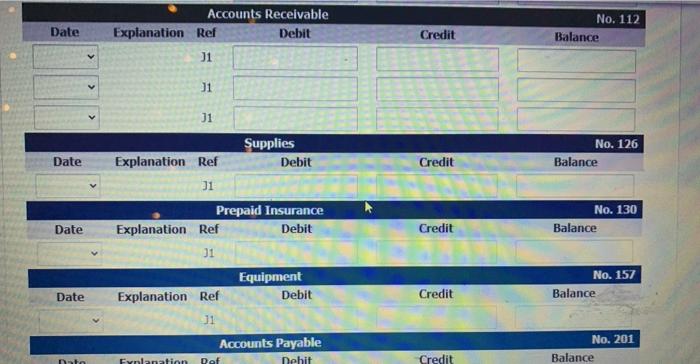 5 12 18 20 Invested $18,100 cash in the business. Purchased a