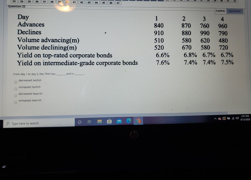 help asappp 37 38 32 47 Question 22 2 points Severwer