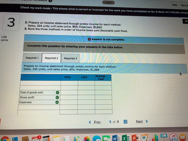 FIFO, LIFO, and avg cost values ALL Youtube Amazon Prime Vid... T