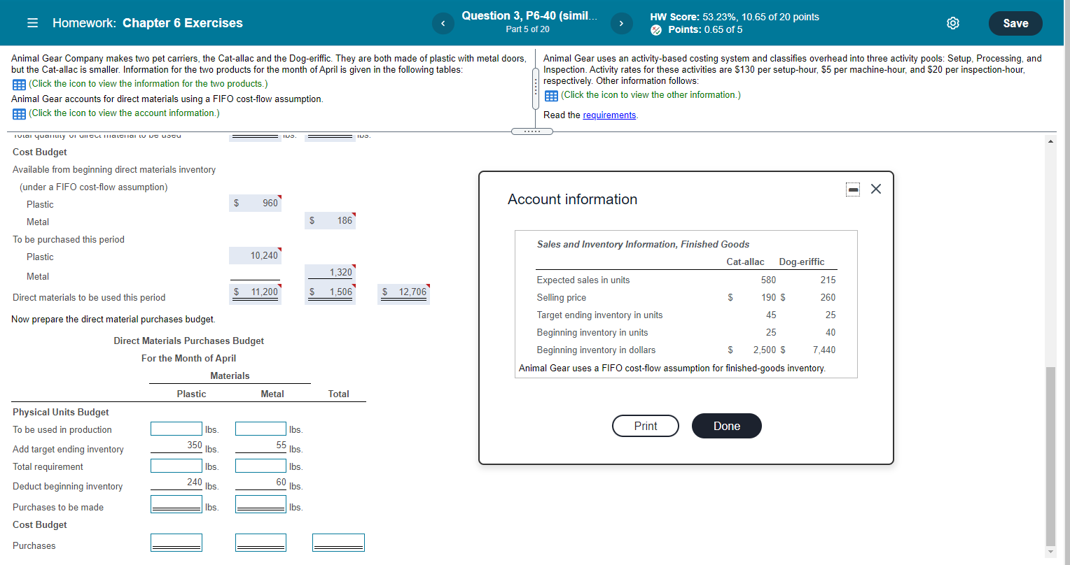 PLEASE DO REQUIREMENTS 3-10. Thanks = Homework: Chapter 6 Exercises Question