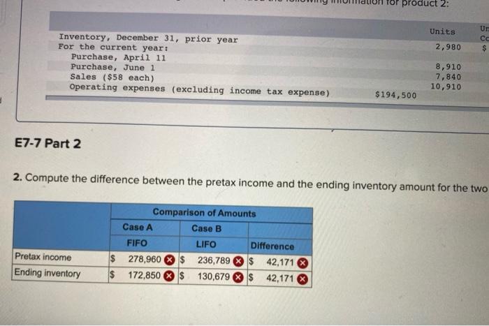 Interpreting the Financial Statement Effects of LIFO and FIFO LO7-2, 7-3 [The
