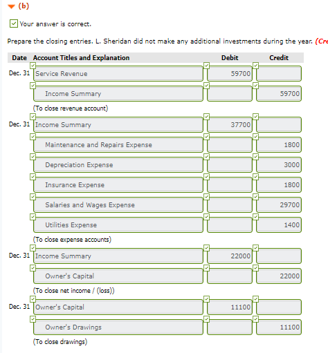 Problem 4-03A a-d (Part Level Submission) (Video) The completed financial statement columns