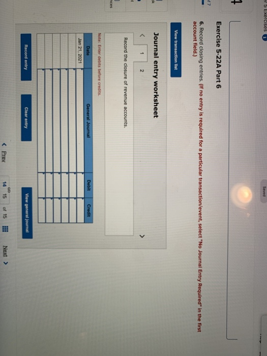 Credit Debit $ 24,400 49,500 $ 5,400 11,500 42,000 101,000 Accounts Cash