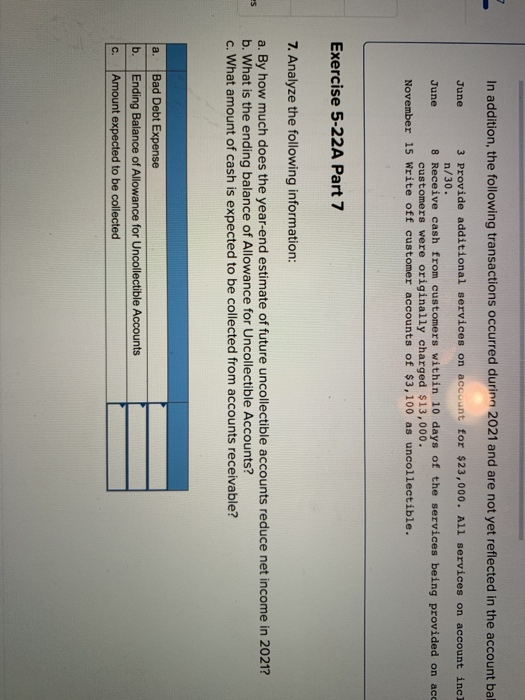 Accounts Receivable Allowance for Uncollectible Accounts Supplies Notes Receivable (88, due in